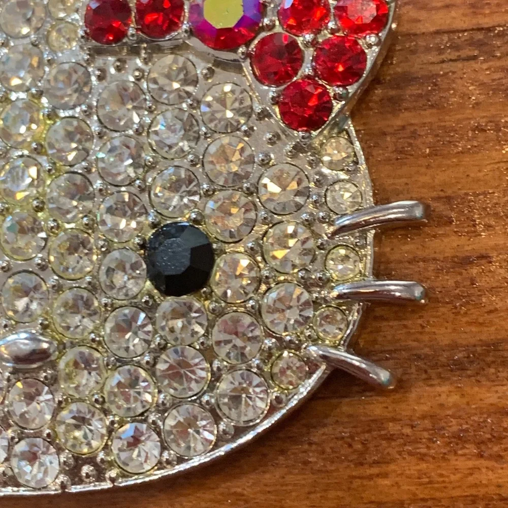 Sanrio Hello Kitty Large Rhinestone Pendant Necklace - Picture 11 of 17